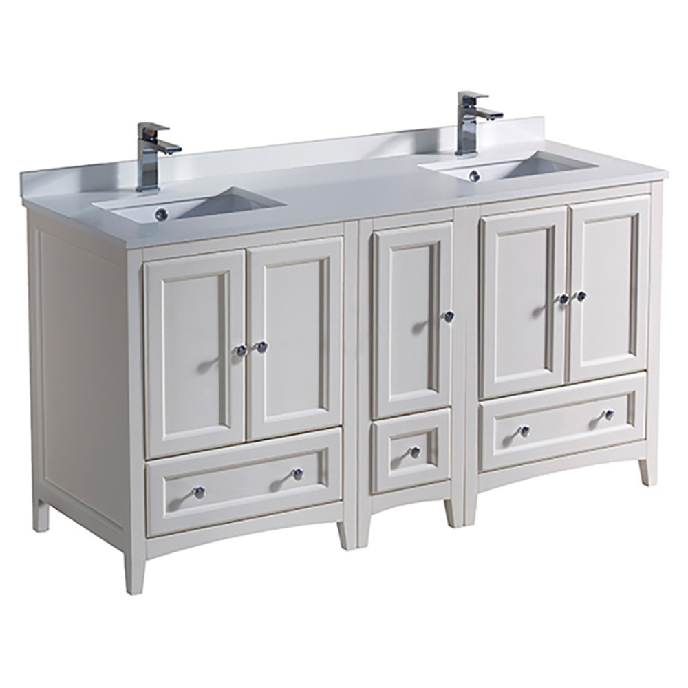 Fresca Formosa Fresca 60" Free-Standing Double Sink Bathroom Vanity Set ...